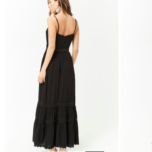 🖤 Lace Crochet Maxi Dress with buttons - Picture 5 of 5